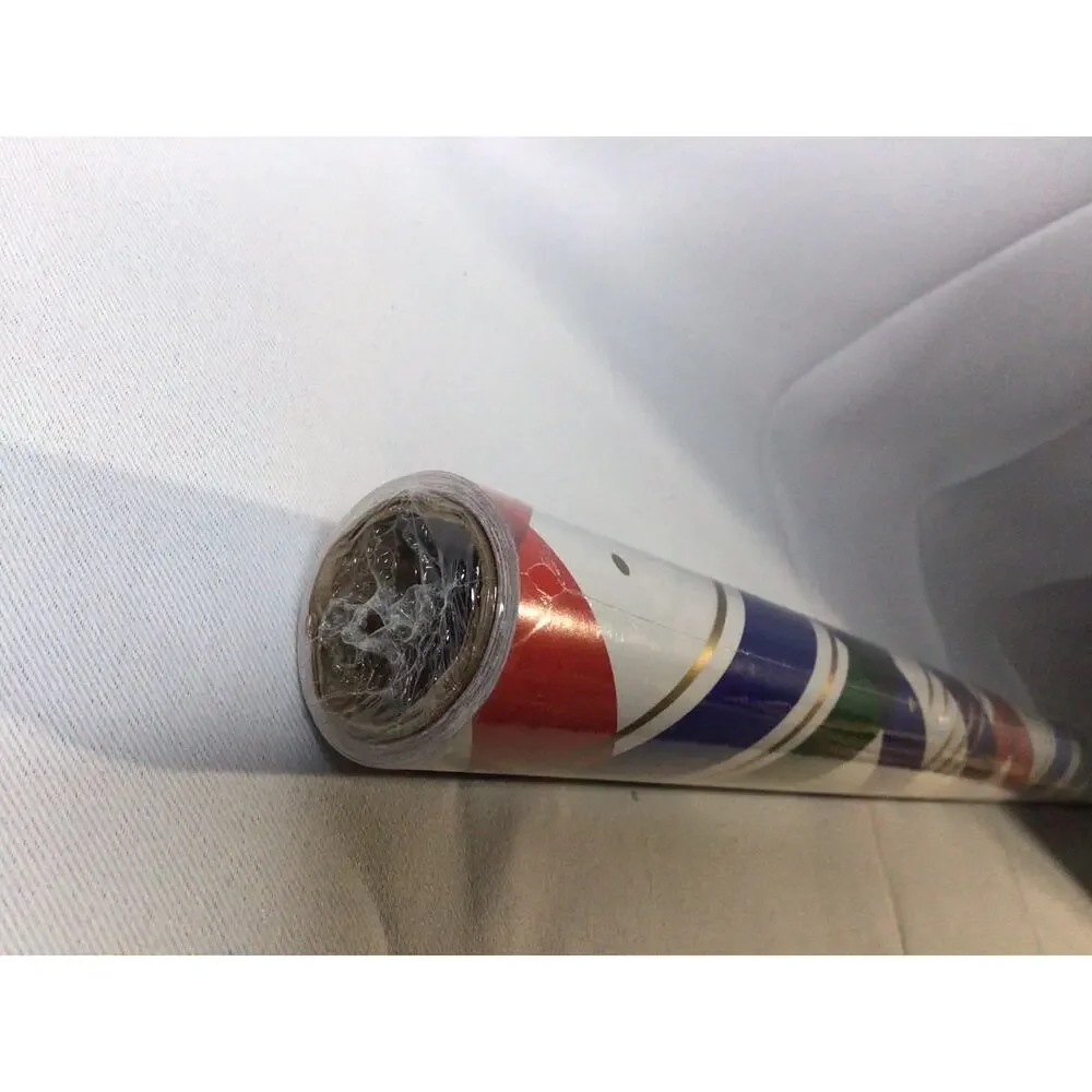 Hallmark Modern Christmas Wrapping Paper with Cutlines on Reverse 3 Rolls 120